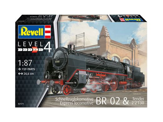 Maquette train - Locomotive BR 02 & Tender 2'2'T30 - 1:87 - Revell 2171 02171