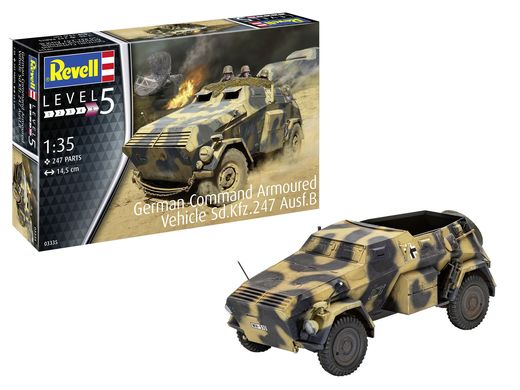 Maquette militaire : Véhicule blindé allemand Sd.Kfz.247 Ausf.B - 1:35 - Revell 03335 3335