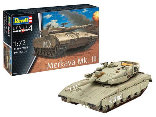 Maquette char d'assaut : Merkava Mk.III - 1/72 - Revell 3340 03340
