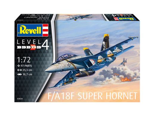 Maquette avion : F/A-18F Super Hornet - 1:72 - Revell 3834 03834