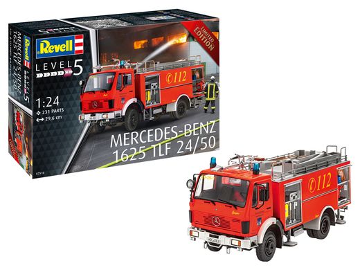 Maquette camion de pompier : Mercedes-Benz 1625 TLF 24/50 - 1:24 - Revell 07516 7516