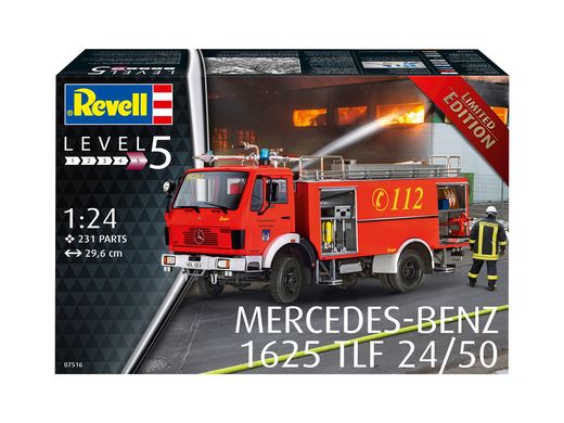 Maquette camion de pompier : Mercedes-Benz 1625 TLF 24/50 - 1:24 - Revell 07516 7516