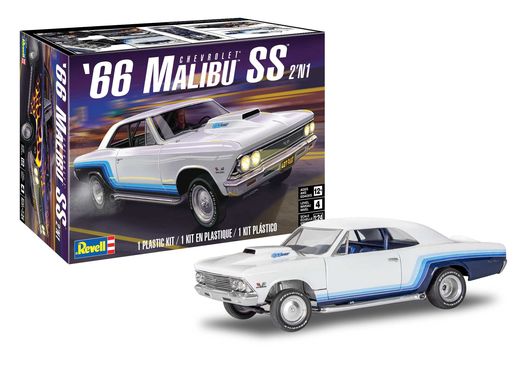 Maquette de voiture de collection : 1966 Malibu SS - 1/25 - Revell US 14520