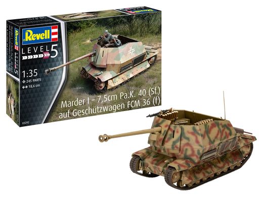 Maquette char : Marder I on FCM 36 base 1/35 - Revell 03292, 3292