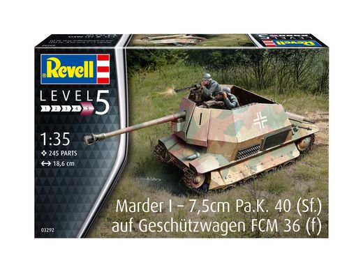 Maquette char : Marder I on FCM 36 base 1/35 - Revell 03292, 3292