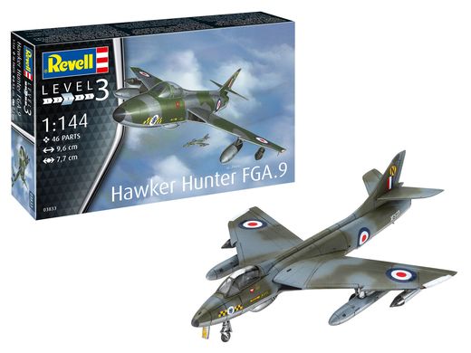 Maquette avion : Hawker Hunter FGA.9 1/144 - Revell 03833 3833