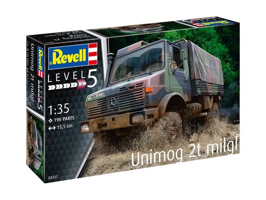 Maquette militaire : Unimog 2T milg 1/35 - Revell 3337 03337