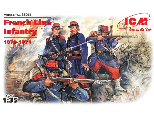 Figurine militaire : Ligne d'infanterie française (1870-1871) 1/35 - ICM 35061