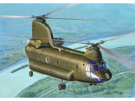 Maquette hélicoptère : Model set CH-47D Chinook 1/144 - Revell 63825