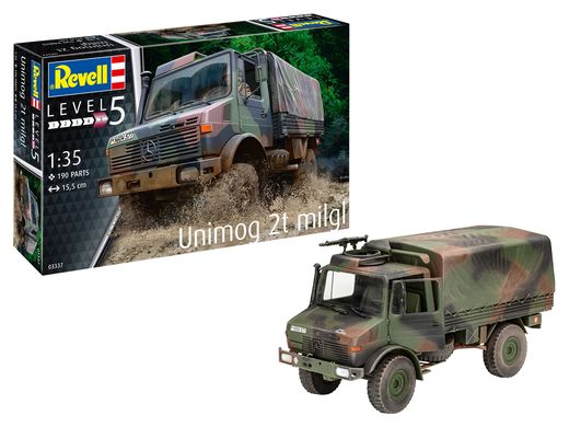 Maquette militaire : Unimog 2T milg 1/35 - Revell 3337 03337