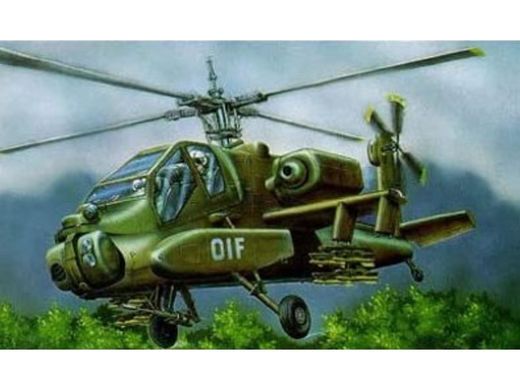 Maquette hélicoptère : Model set AH-64A Apache 1/144 - Revell 63824