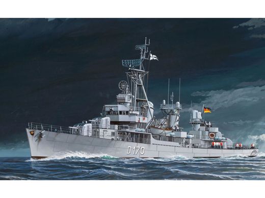 Maquette bateau : Destroyer allemand Class 119 (Z1/Z5) 1/144 - Revell 05179