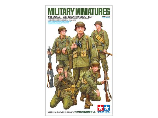 Figurines militaires : Groupe d’éclaireurs US - 1/35 - Tamiya 35379