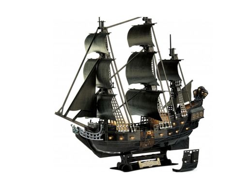 Puzzle 3D : Pirate des Caraïbes - Black Pearl édition LED - Revell 00155