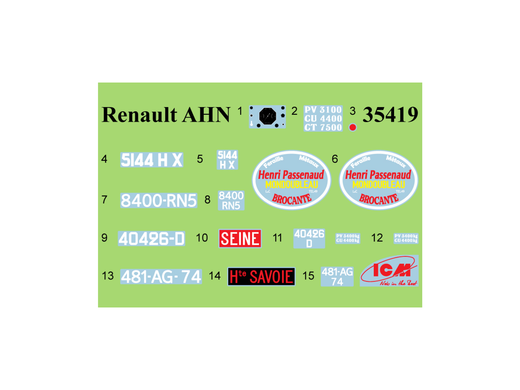 Maquette militaire : AHN2 Camion français 1/35 - ICM 35419