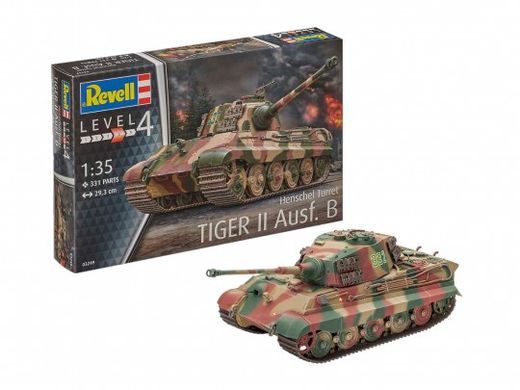 Maquette char d'assaut : Tiger II Ausf.B (Henschel Turret) - 1/35 - Revell 03249