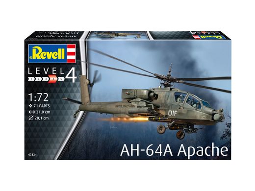 Boîte de la maquette hélicoptère : AH-64A Apache 1/144 - Revell 03824