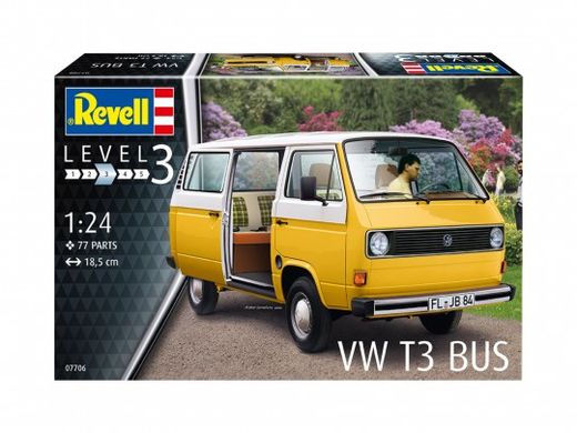 Maquette bus de collection : VW T3 Bus 1/25 - Revell 07706