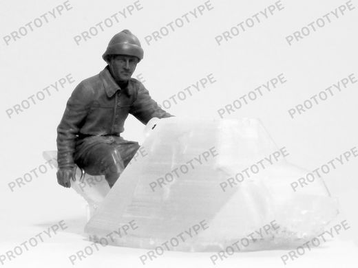 Figurines militaires : Équipage de tank français WWII 1/35 - ICM 35647