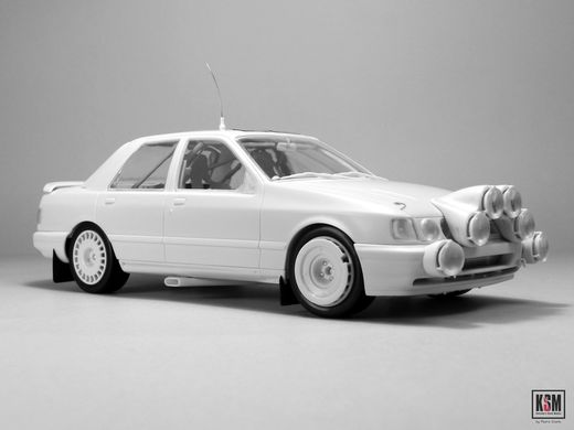 Maquette voiture : Ford Sierra Cosworth 4×4 Rallye Portugal 1992 1/24 - DM Modelkits DMK002