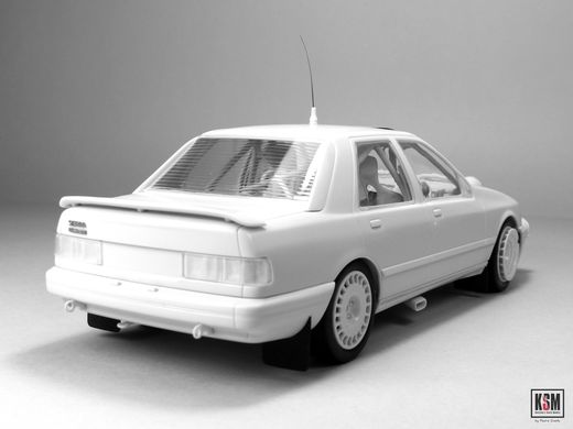 Maquette voiture : Ford Sierra Cosworth 4×4 Rallye Portugal 1992 1/24 - DM Modelkits DMK002