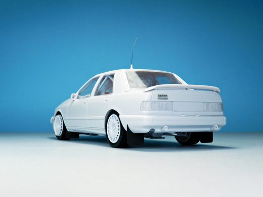 Maquette voiture : Ford Sierra Cosworth 4×4 Rallye Portugal 1992 1/24 - DM Modelkits DMK002