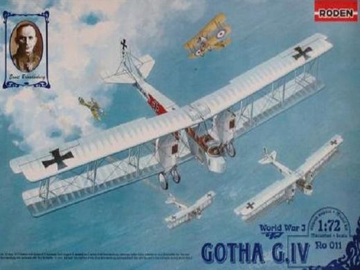 Maquette avion militaire : Bombardier Gotha G.II/G.III - 1:72 - Roden 002