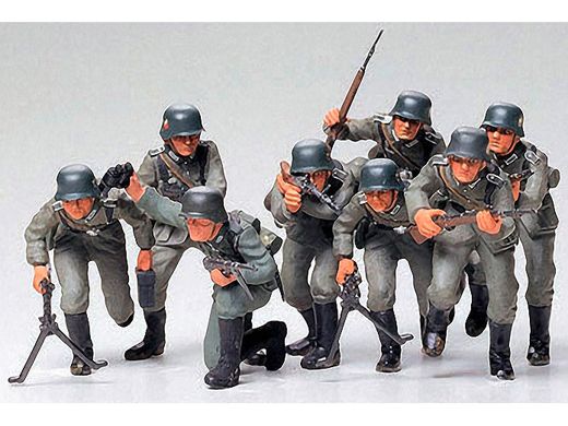 Figurines militaires : Troupes de soldats allemands - 1/35 - Tamiya 35030