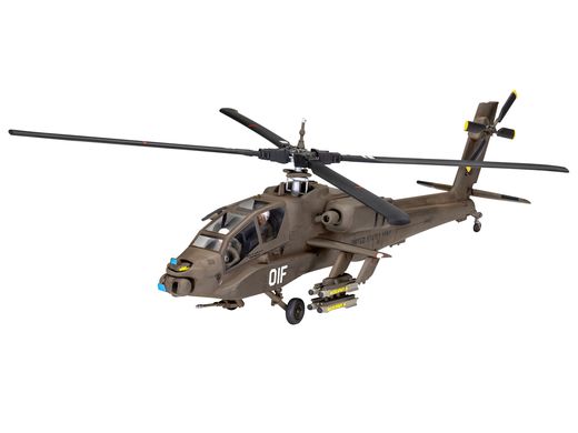 Maquette hélicoptère : Model set AH-64A Apache 1/144 - Revell 63824
