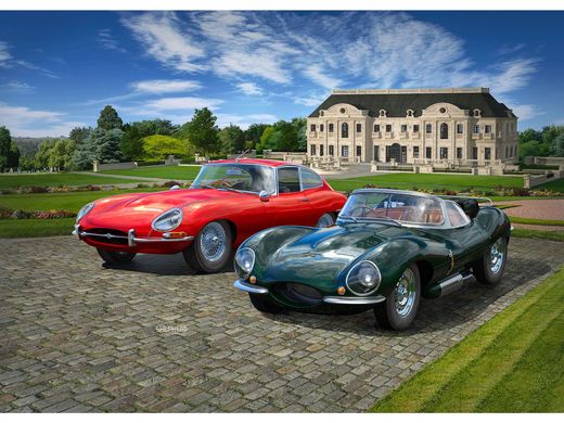 Maquettes voitures : Coffret cadeau 100 ans de Jaguar 1/24 - Revell 05667