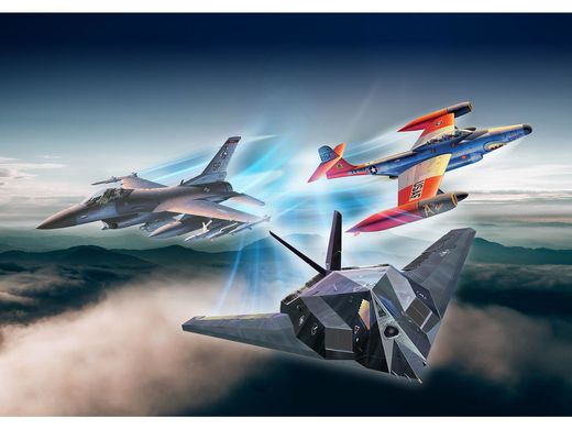 Maquettes avions : Coffret cadeau 75e anniv. US Air Force 1/72 - Revell 05670