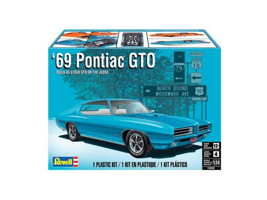 Modélisme voiture : 1969 Pontiac GTO "The Judge" 2N1 1/24 - Revell 14530