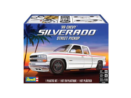 Modélisme voiture : 1999 Chevy Silverado Custom Pickup 1/25 - Revell 14538