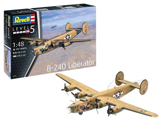 Maquette avion : B-24D Liberator 1/48 - Revell 03831