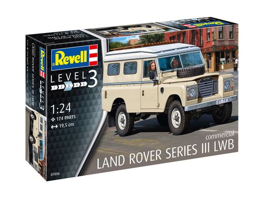 Maquette de voiture : Land Rover Series III LWB (commercial) 1/24 - Revell 07056