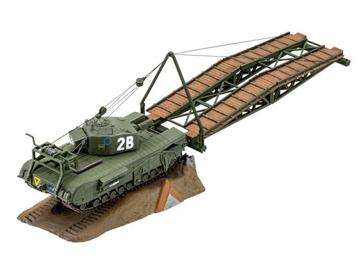 Maquette militaire : Model set Churchill A.V.R.E 1/76 - Revell 63297