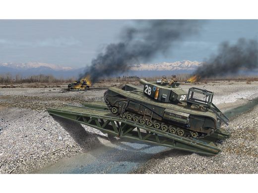 Maquette militaire : Model set Churchill A.V.R.E 1/76 - Revell 63297