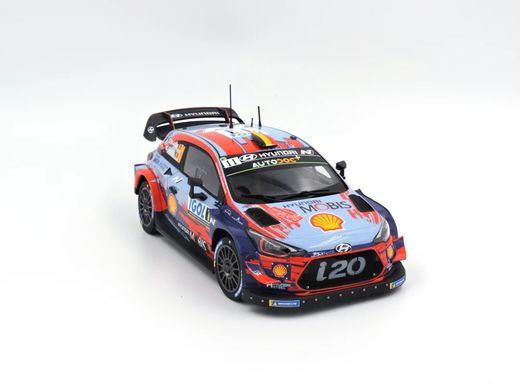 Maquette voiture de course : Hyundai I20 Coupe WRC Tour de Corse 2019 ‐ 1/24 - Belkits 014