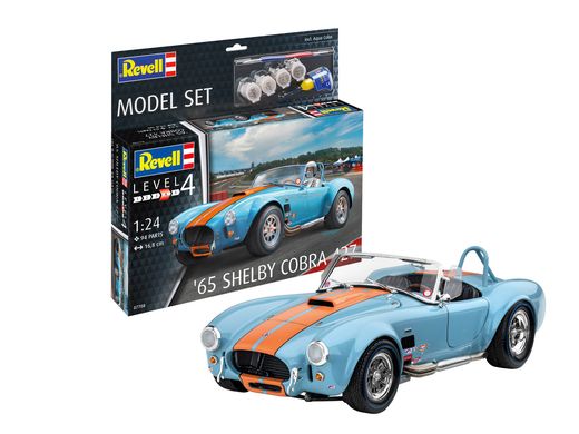 Maquette voiture : Model set 65 Shelby Cobra 427 1/24 - Revell 67708