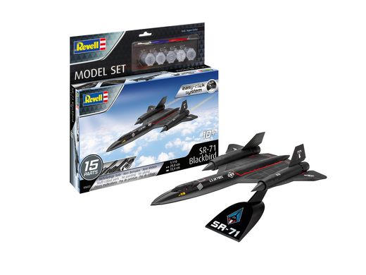 Maquette militaire : Model Set Lockheed SR-71 Blackbird 1/110 - Revell 63652