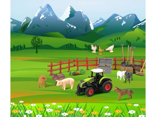 Maquette Easy-Click Tracteur : Calendrier de l'Avent Tracteur RC Claas Axion 960 - Revell 01053