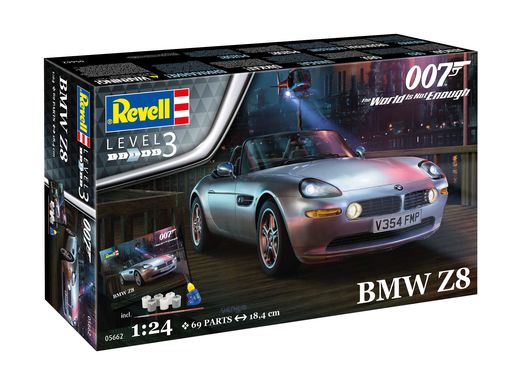 Coffret cadeau de voiture : James Bond BMW Z8 1/24 - Revell 05662