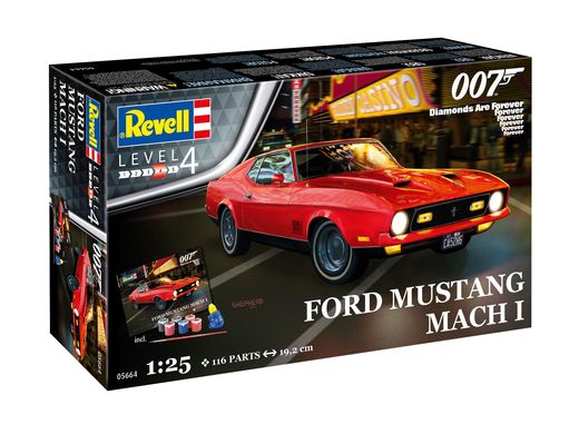 Coffret cadeau de voiture : James Bond Ford Mustang Mach I 1/25 - Revell 05664