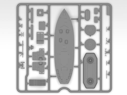 Maquette navire militaire : KFK Kriegsfischkutter 1/144- ICM S012