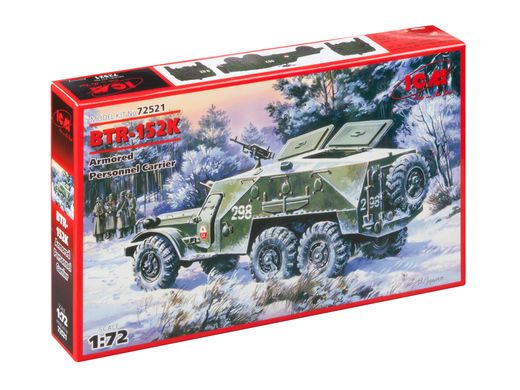 Maquette militaire : BTR-152K Véhicule blindé de transport de troupe 1/72 - ICM 72521