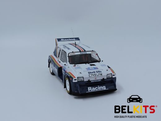 Maquette voiture de course : MG metro 6R4 lombard RAC rallye 1986 1/24 - Belkits 0016