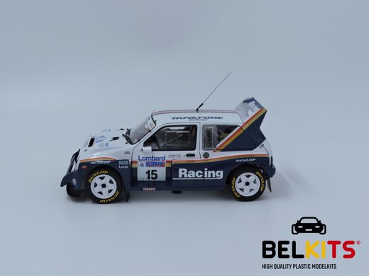 Maquette voiture de course : MG metro 6R4 lombard RAC rallye 1986 1/24 - Belkits 0016