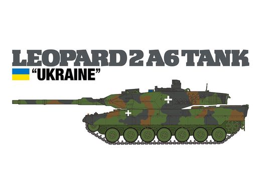 Maquette véhicule militaire : Leopard 2 A6 Ukraine 1/35 - Tamiya 25207