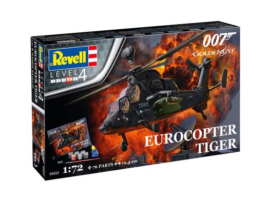 Coffret cadeau d'un hélicoptère : James Bond Eurocopter Tiger 1/72 - Revell 05654