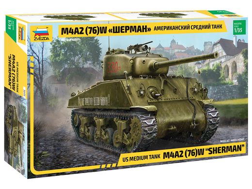 Maquette militaire : M4A2 Sherman 1/35 - Zvezda 3645